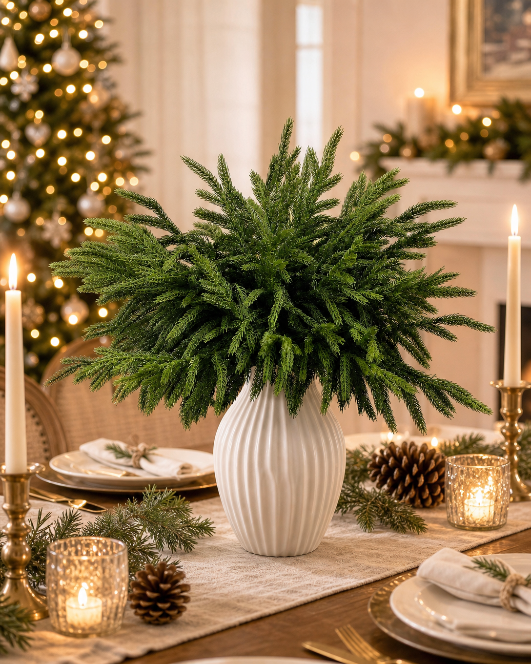 Boreal 18" Pine & Cedar Stems, Set of 10