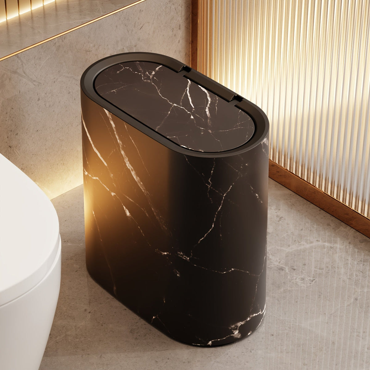 Quarry Marble-Pattern Bin