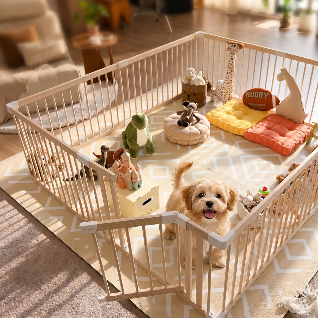 GOODNEST GROVE | Timber Pet Playpen & Tree Barrier