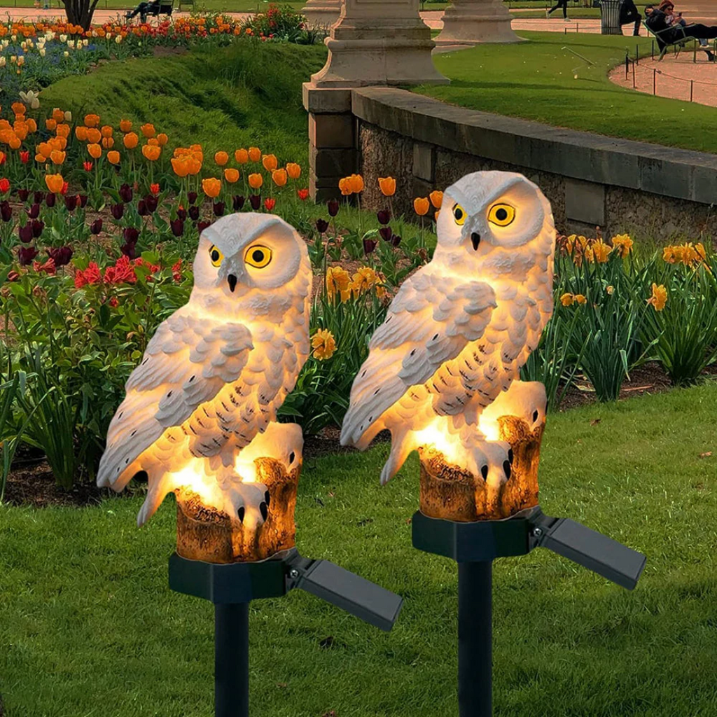 Hoot Solar Owl Pathway Light