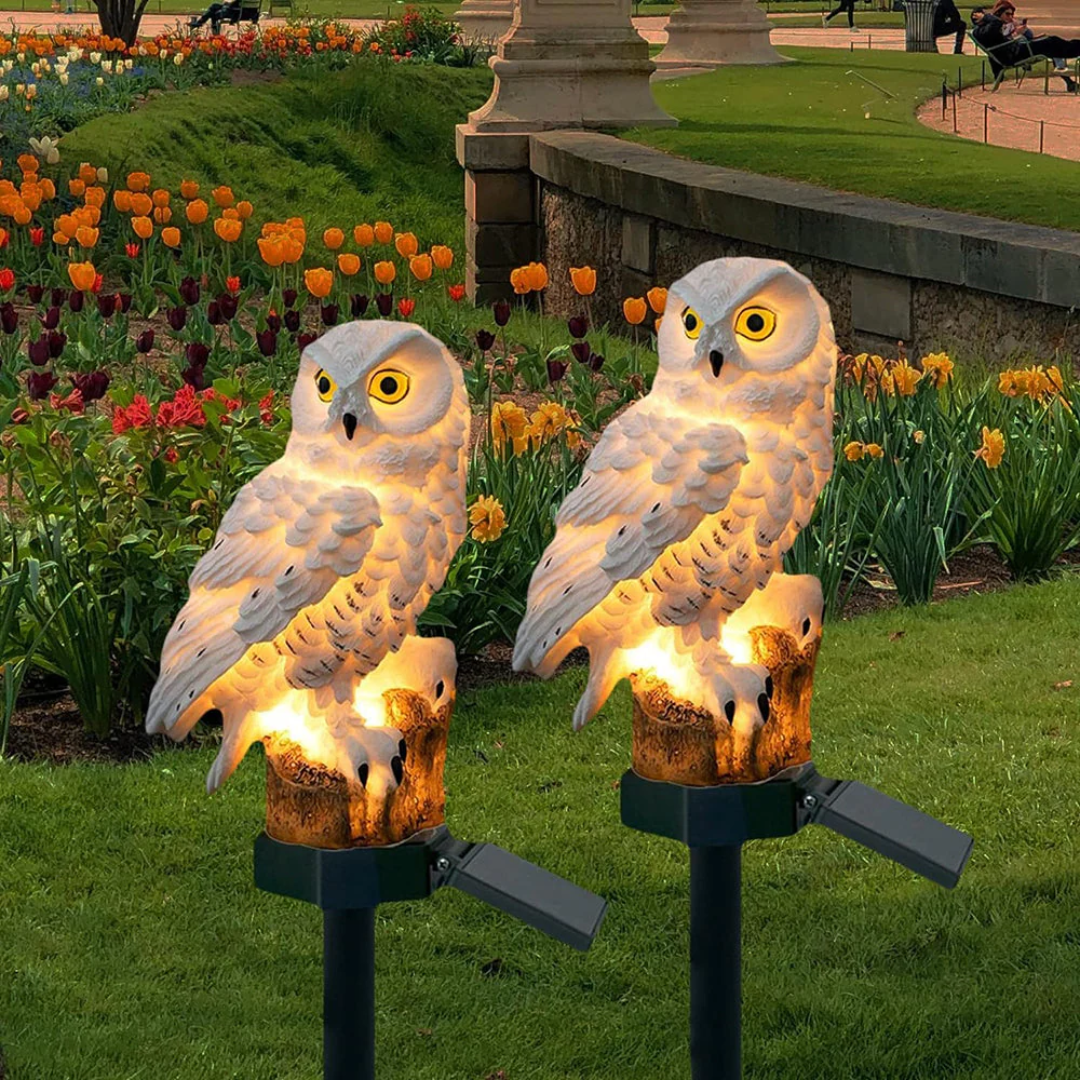 Hoot Solar Owl Pathway Light