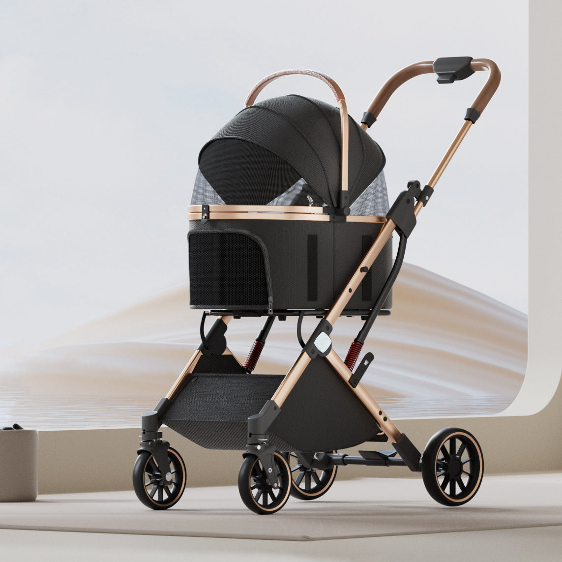 GOODNEST ROVER | 2-in-1 Foldable Pet Stroller