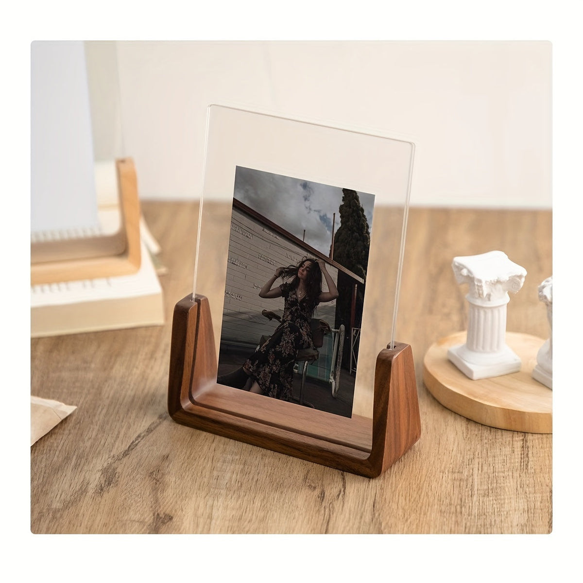 Fold Acrylic & Wood Photo Frame