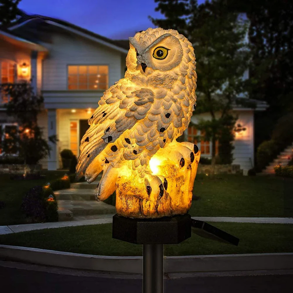 Hoot Solar Owl Pathway Light