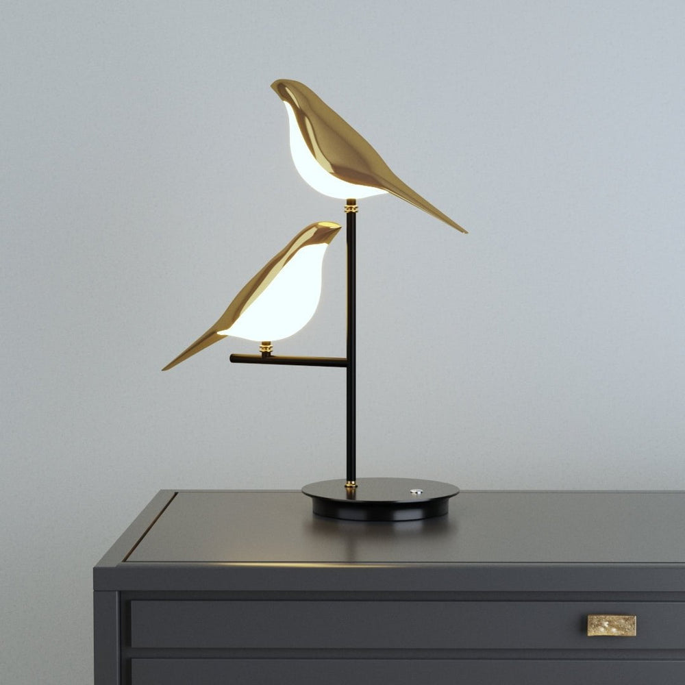 Finch Golden Bird Wall Light