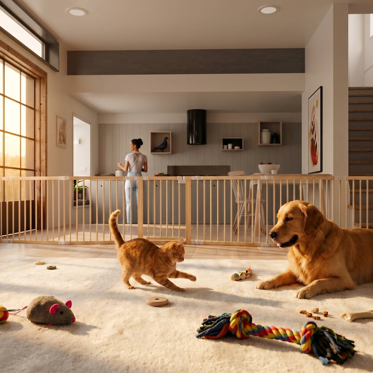 GOODNEST GROVE | Timber Pet Playpen & Tree Barrier