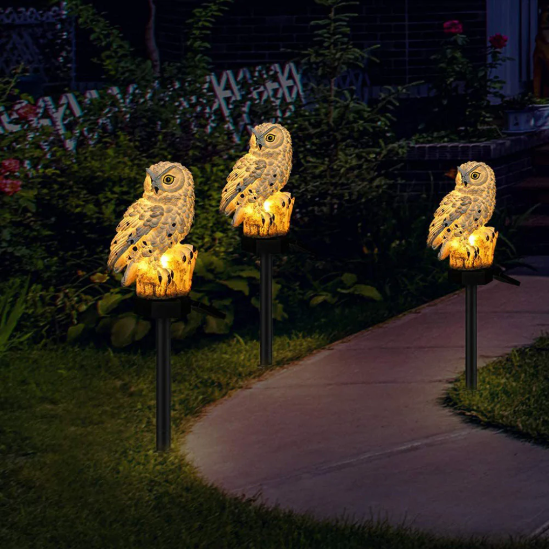 Hoot Solar Owl Pathway Light