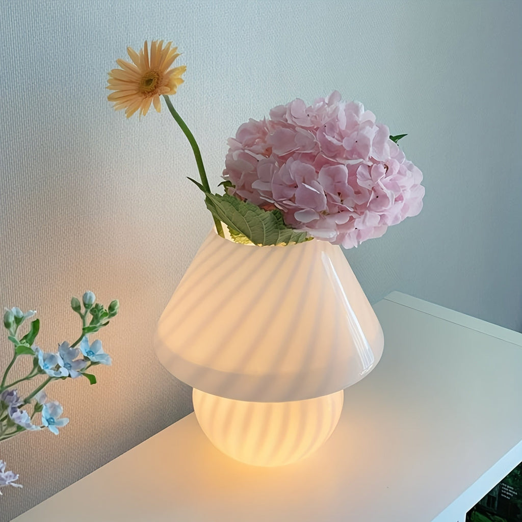 Veneto Glass Mushroom Table Lamp