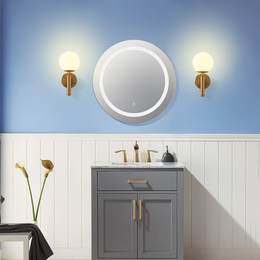 Orb Glass Globe Wall Light