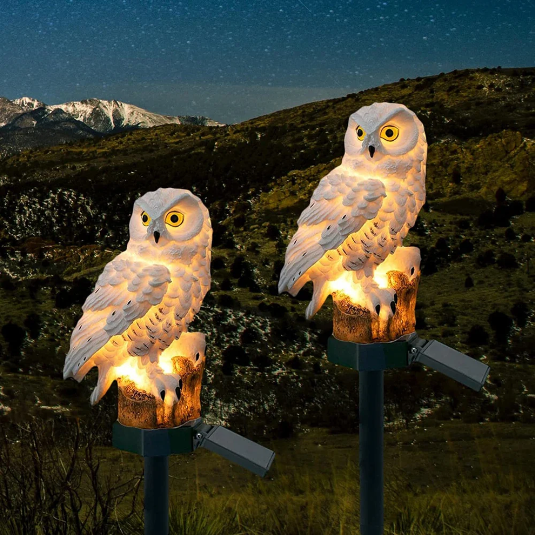 Hoot Solar Owl Pathway Light