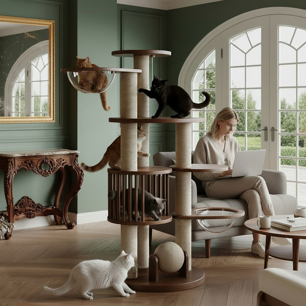 GOODNEST CANOPY | Multi-Tier Cat Tree Tower