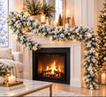 Flurry 9ft Snow-Flocked Garland