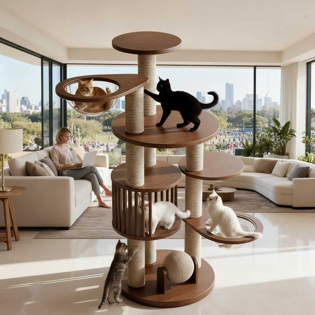 GOODNEST CANOPY | Multi-Tier Cat Tree Tower