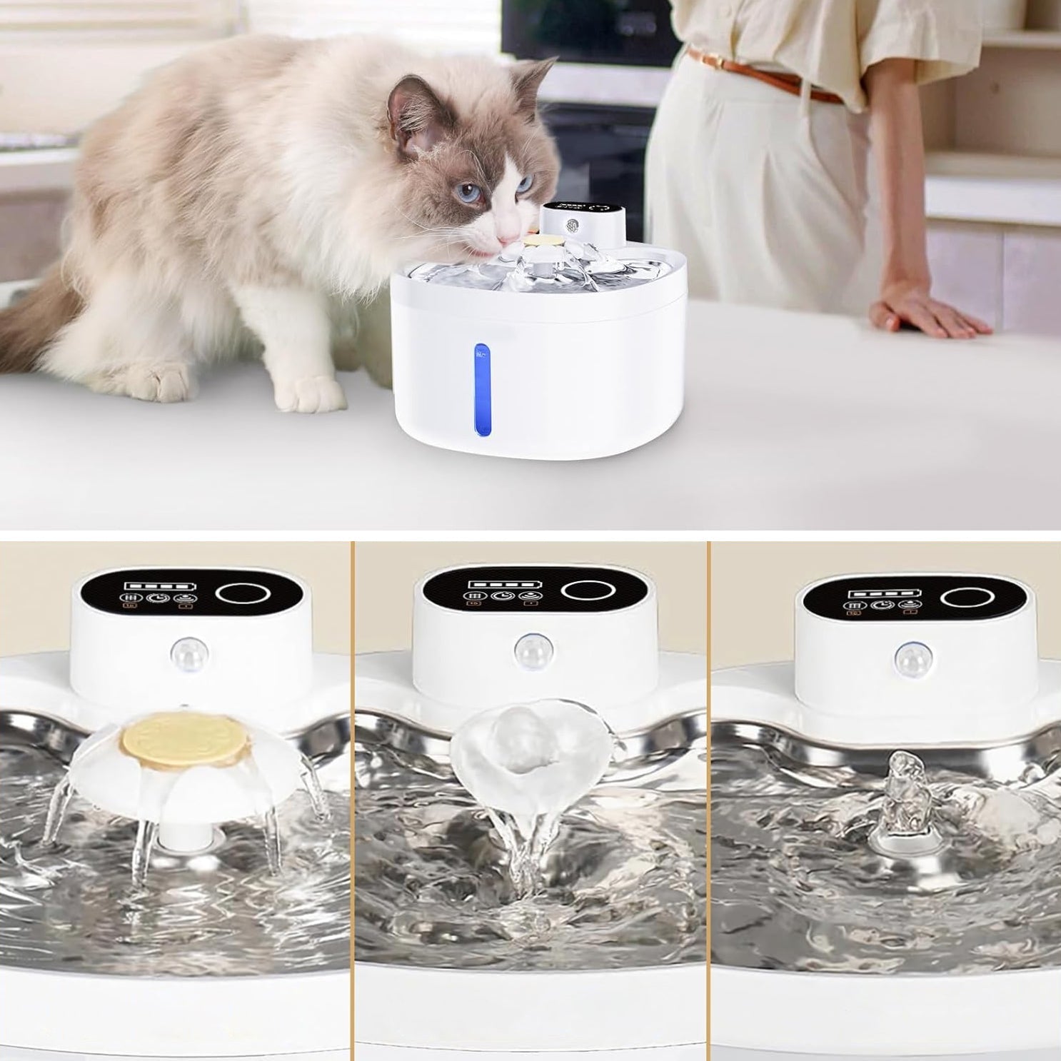 GOODNEST SPRING | Sensor-Activated Pet Fountain