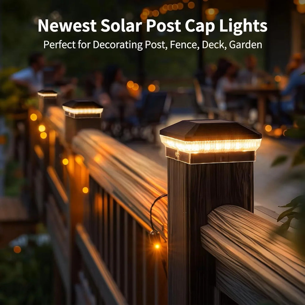 GOODNEST CAP | Solar Fence Post Light Set