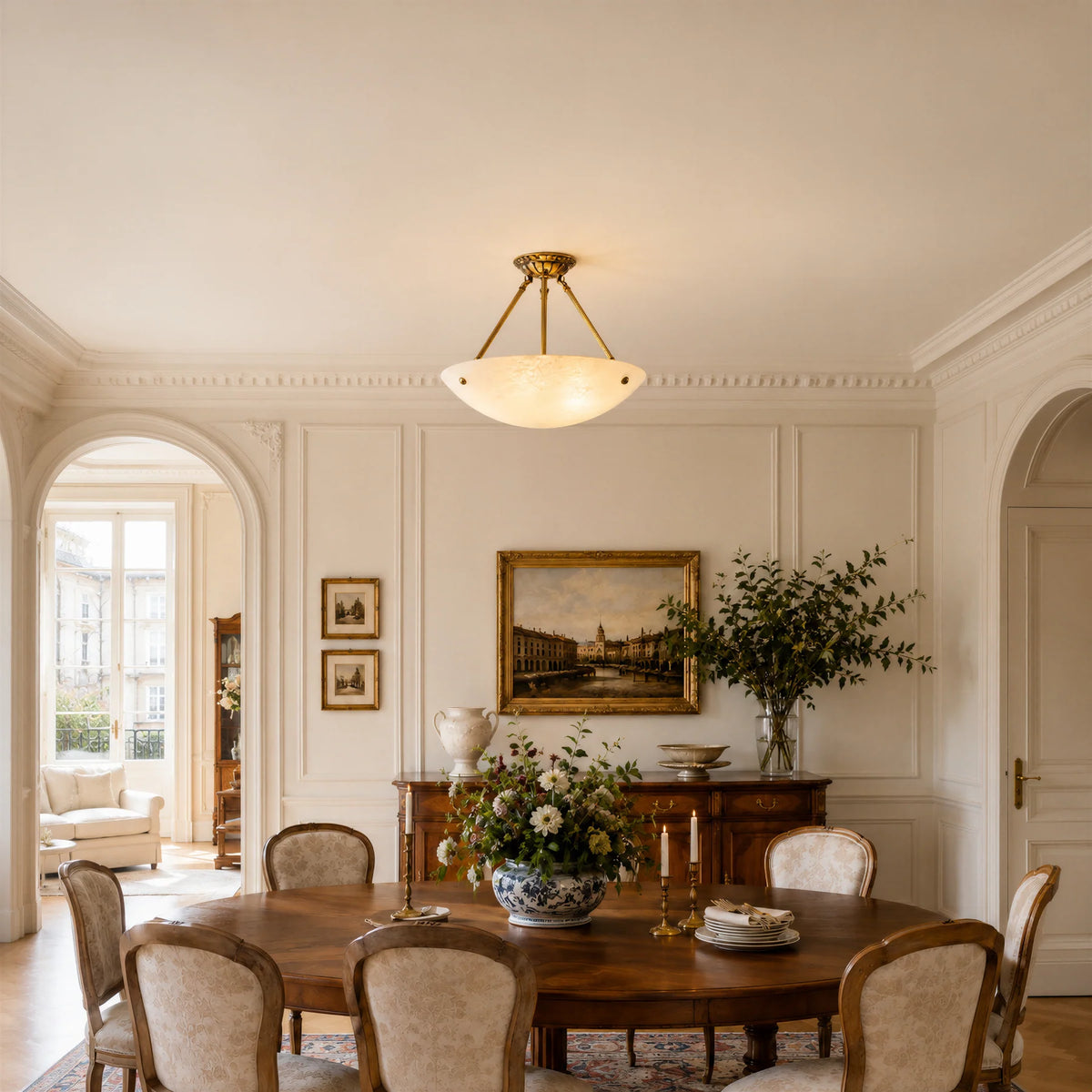 GOODNEST ALBA | Alabaster Ceiling Light