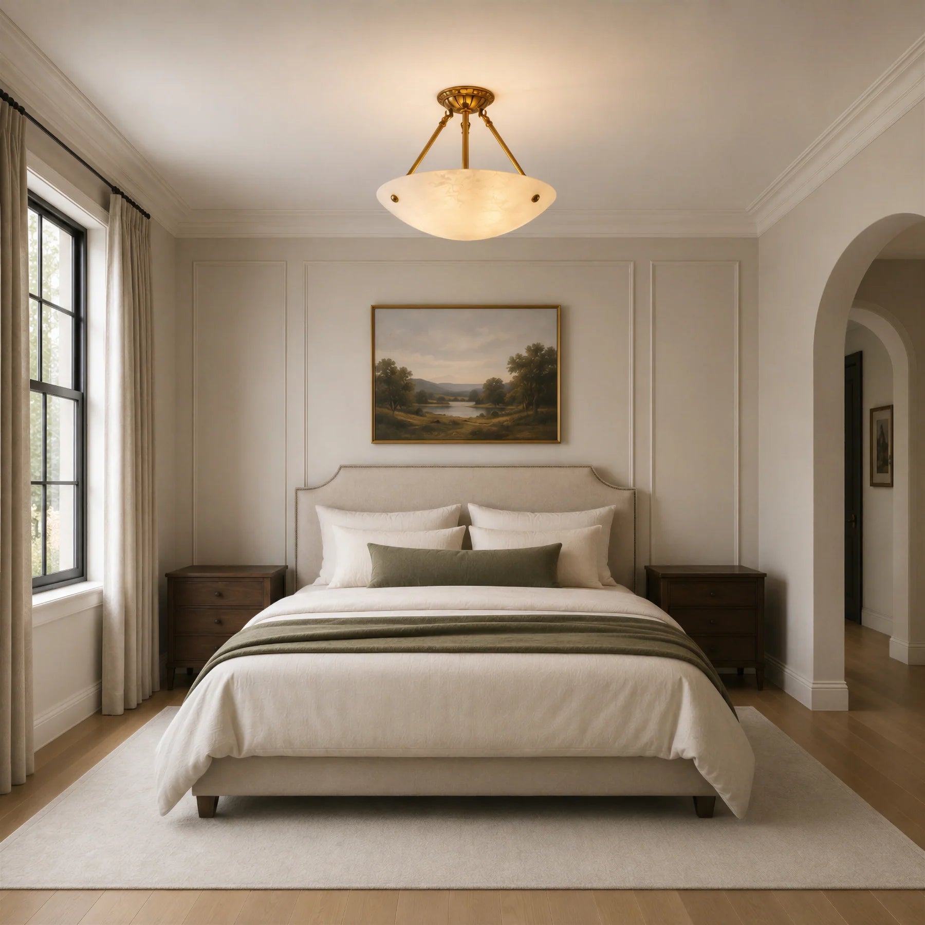 GOODNEST ALBA | Alabaster Ceiling Light
