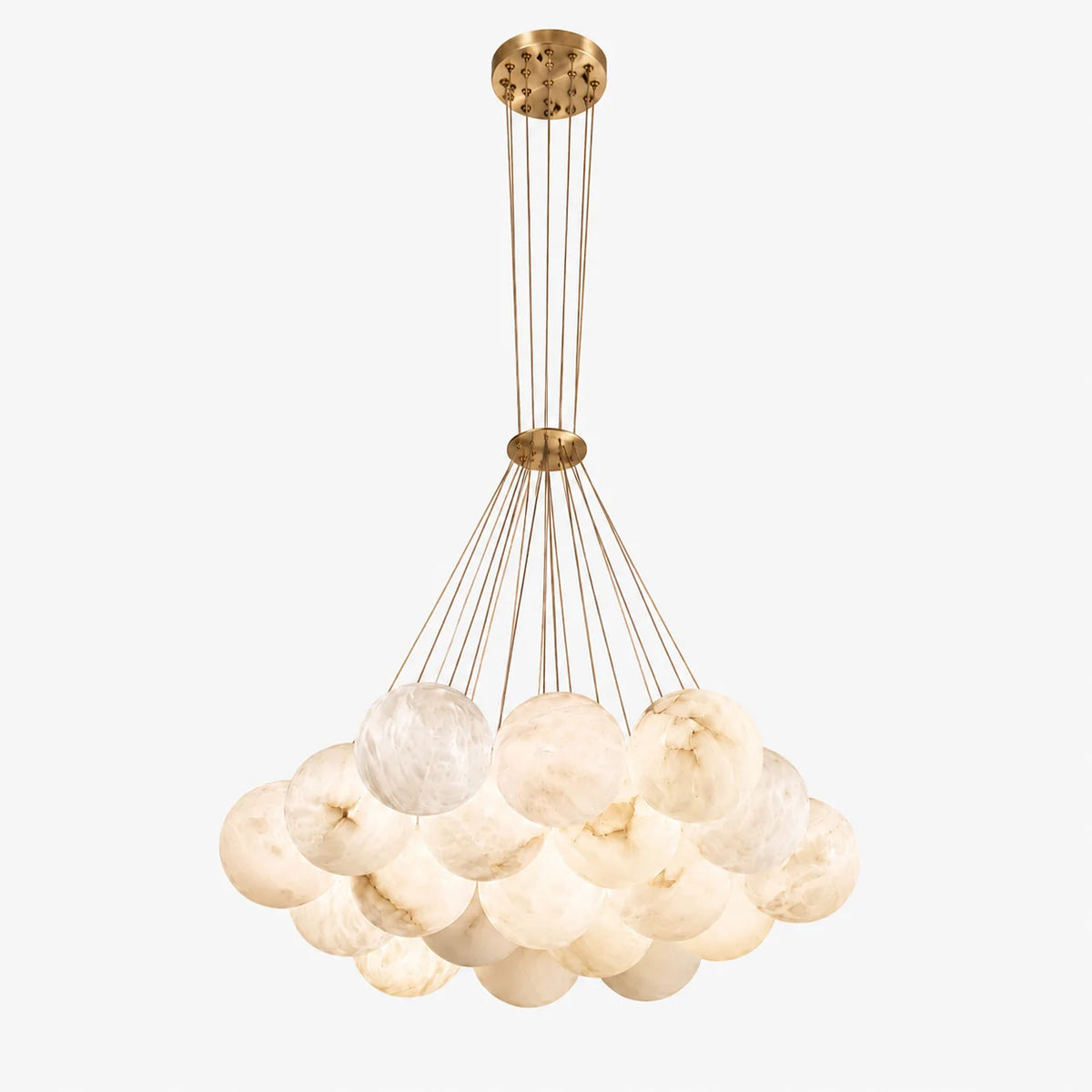 GOODNEST AURORA | Alabaster Globe Chandelier