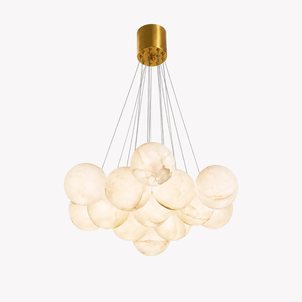 GOODNEST AURORA | Alabaster Globe Chandelier