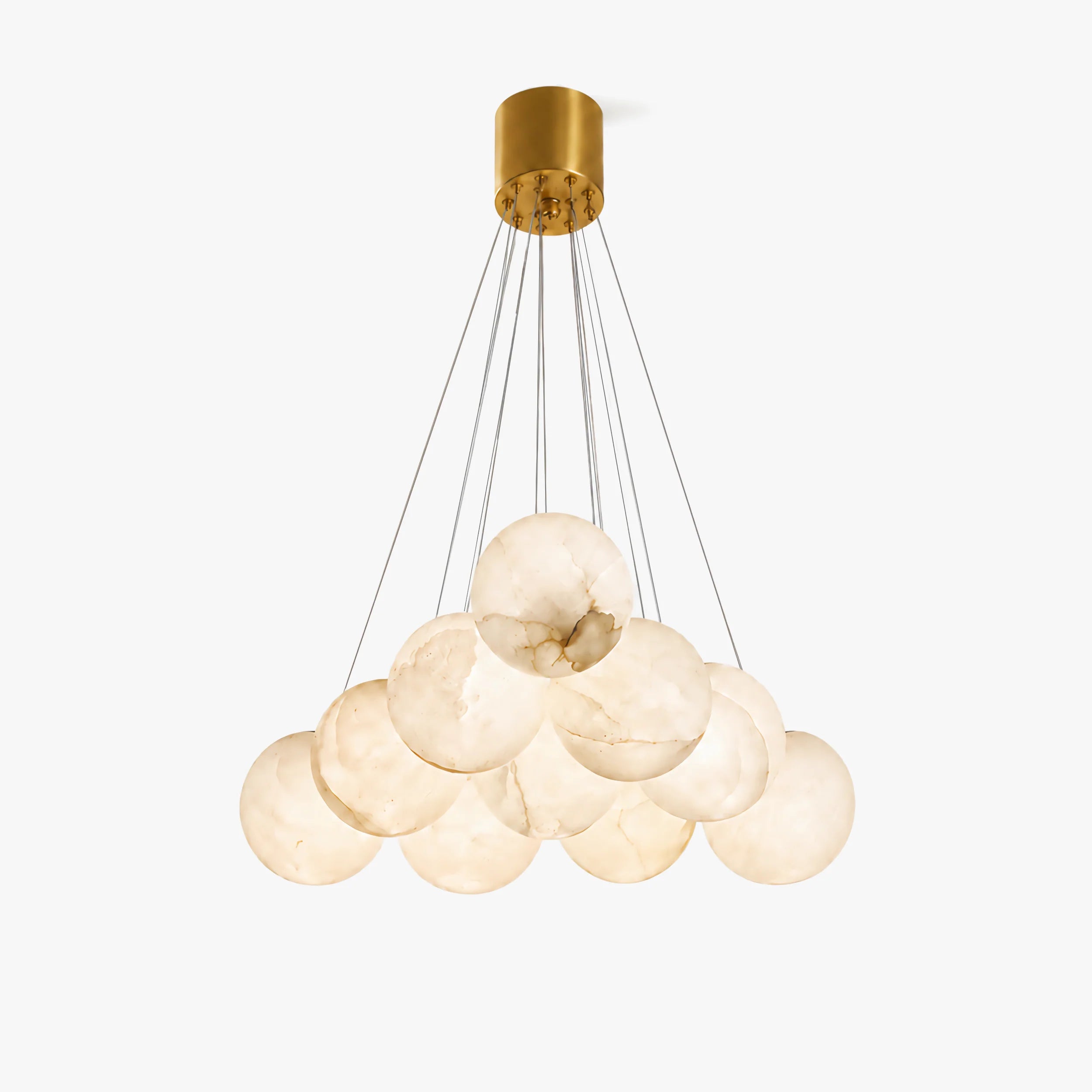 GOODNEST AURORA | Alabaster Globe Chandelier