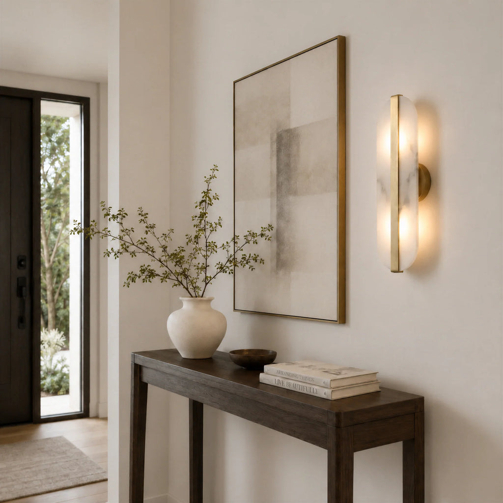 GOODNEST VESPER | Alabaster Capsule Wall Light