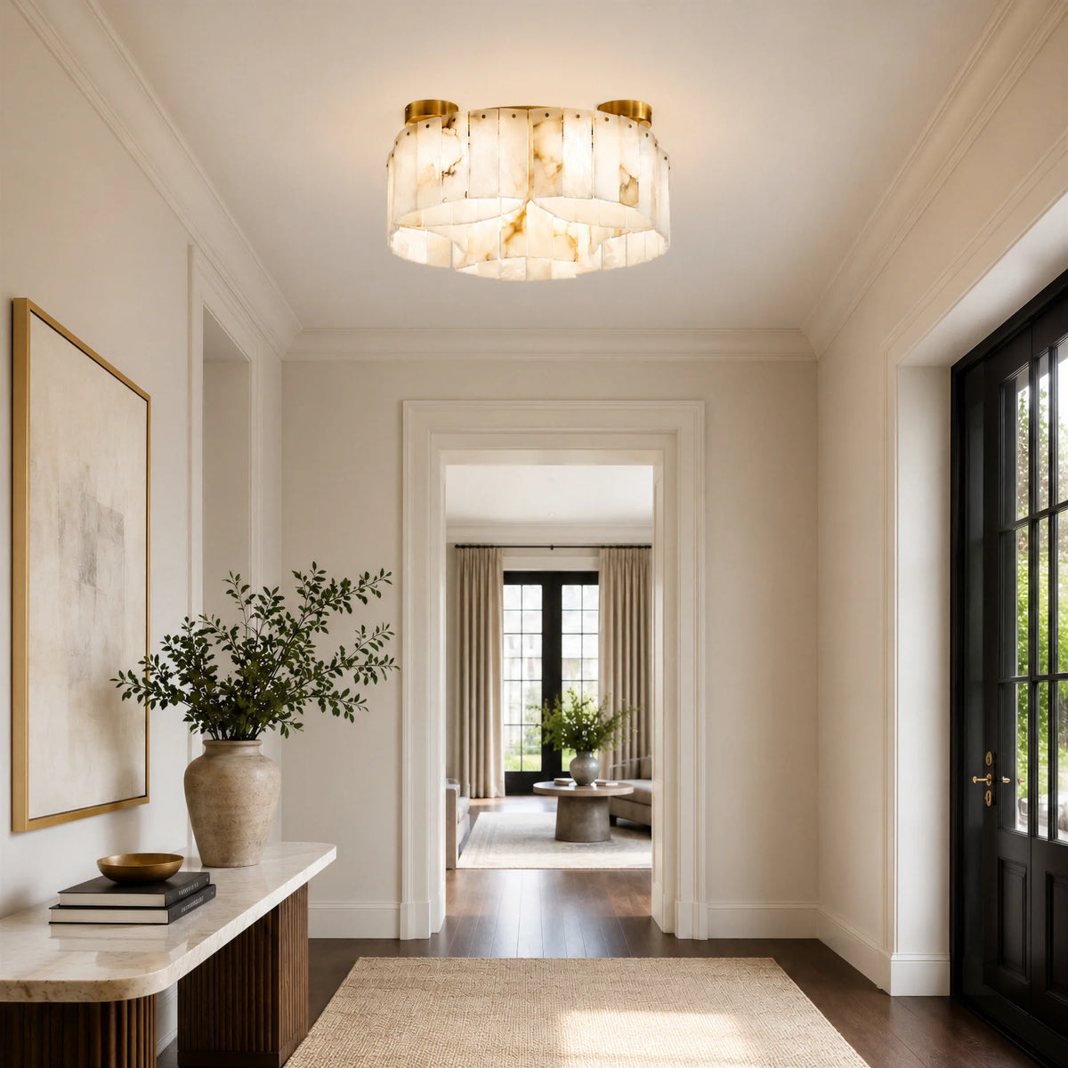 GOODNEST VEIL | Alabaster Ceiling Light