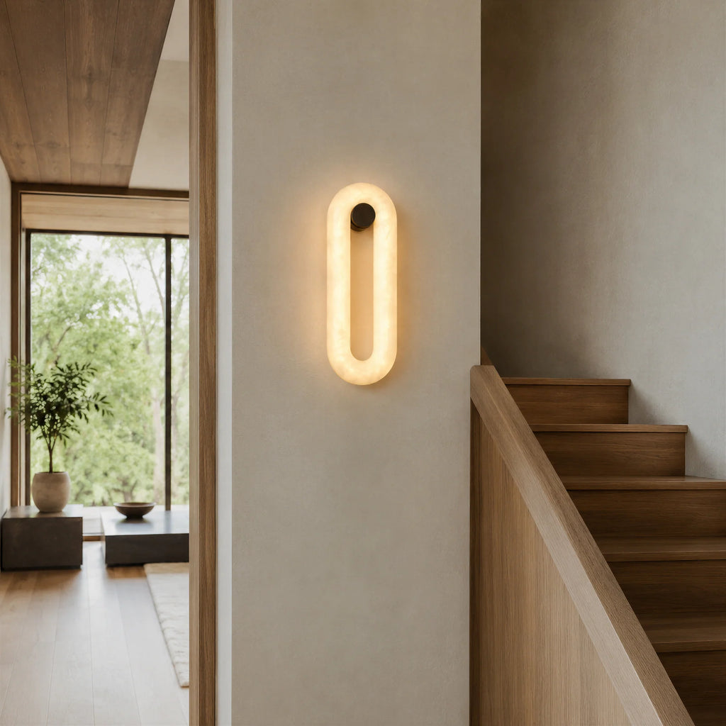 GOODNEST OPAL | Alabaster Oval Wall Light