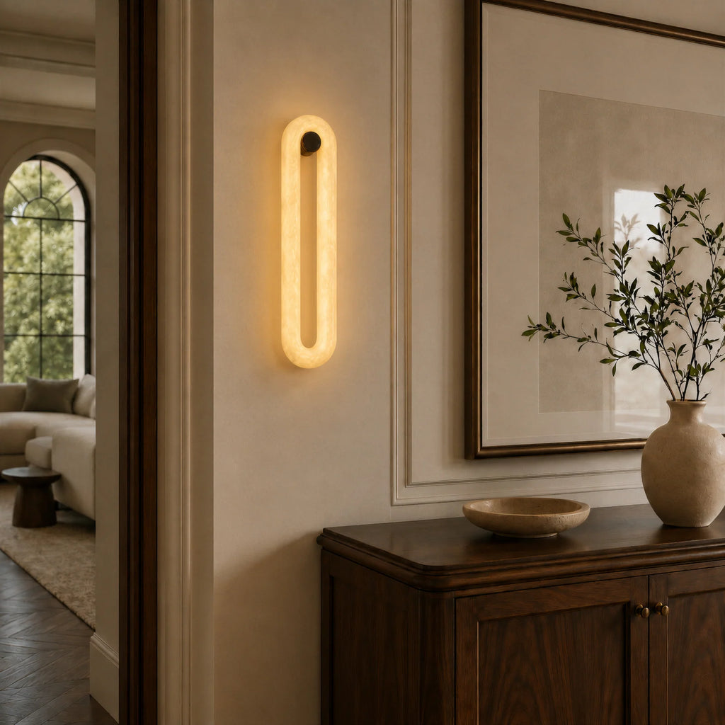 GOODNEST OPAL | Alabaster Oval Wall Light