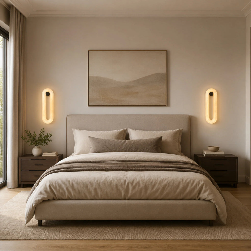 GOODNEST OPAL | Alabaster Oval Wall Light