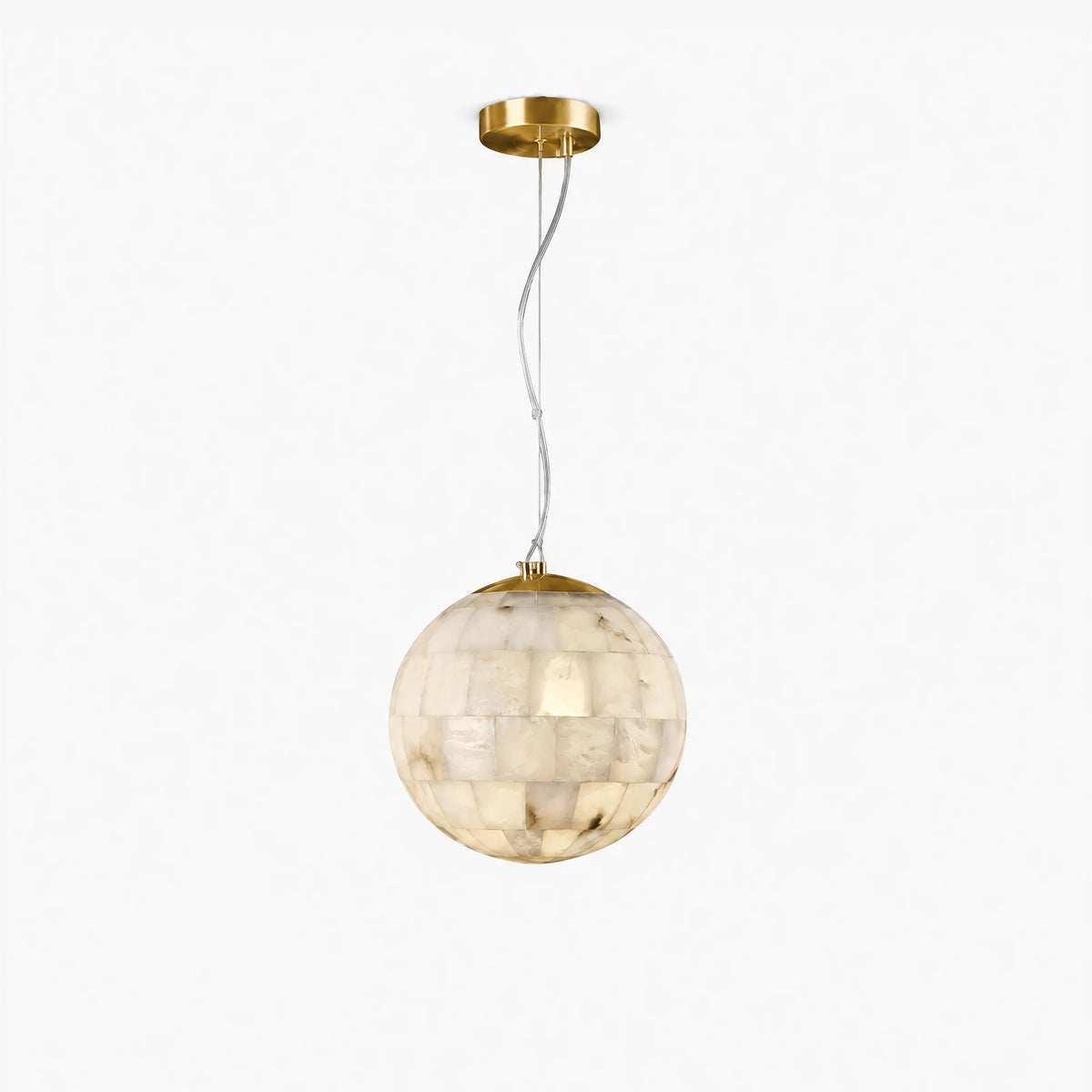 GOODNEST ORB | Alabaster Globe Pendant Light