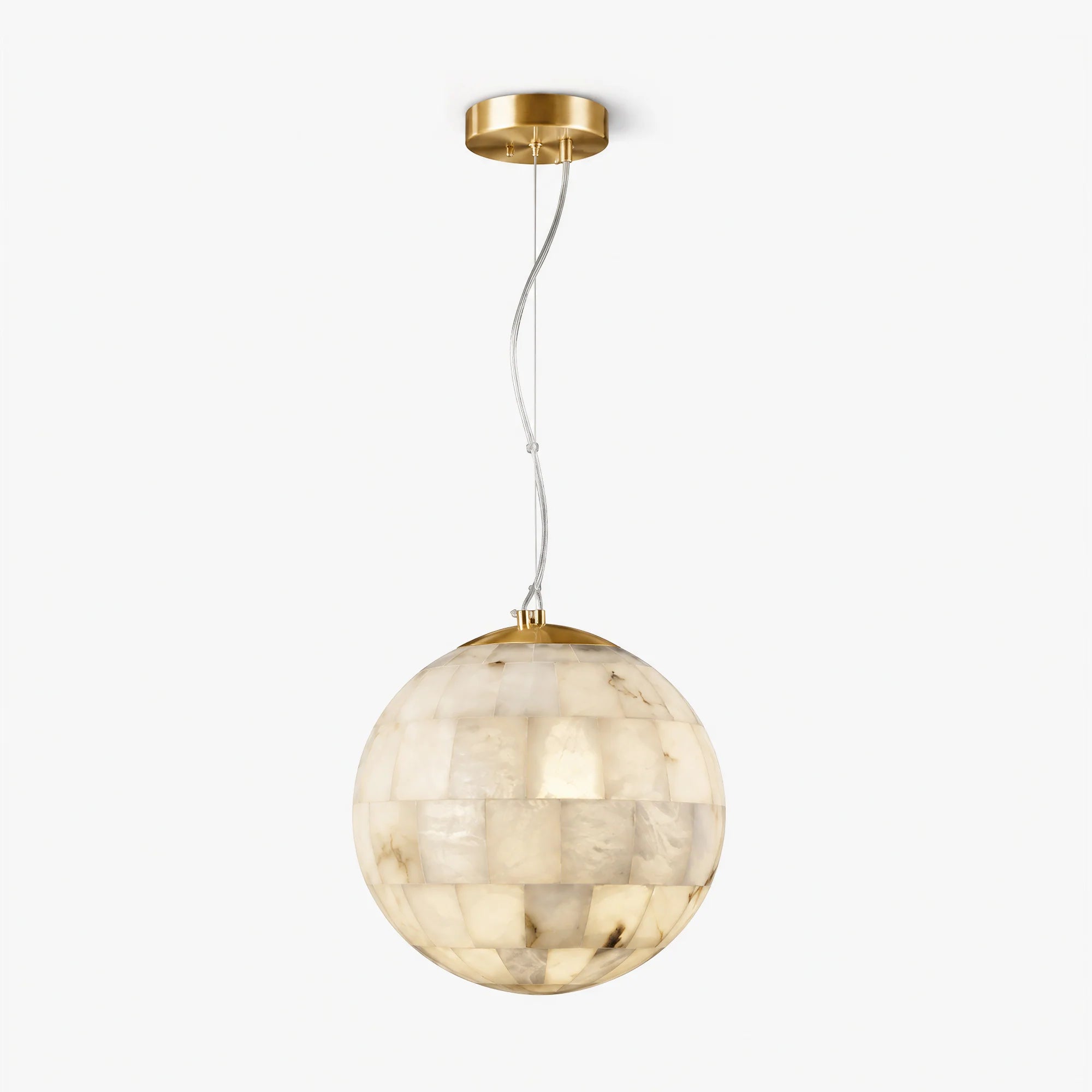 GOODNEST ORB | Alabaster Globe Pendant Light