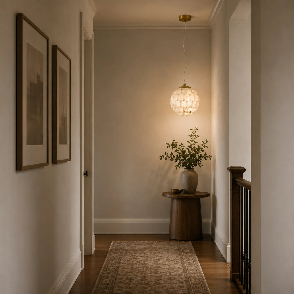 GOODNEST ORB | Alabaster Globe Pendant Light