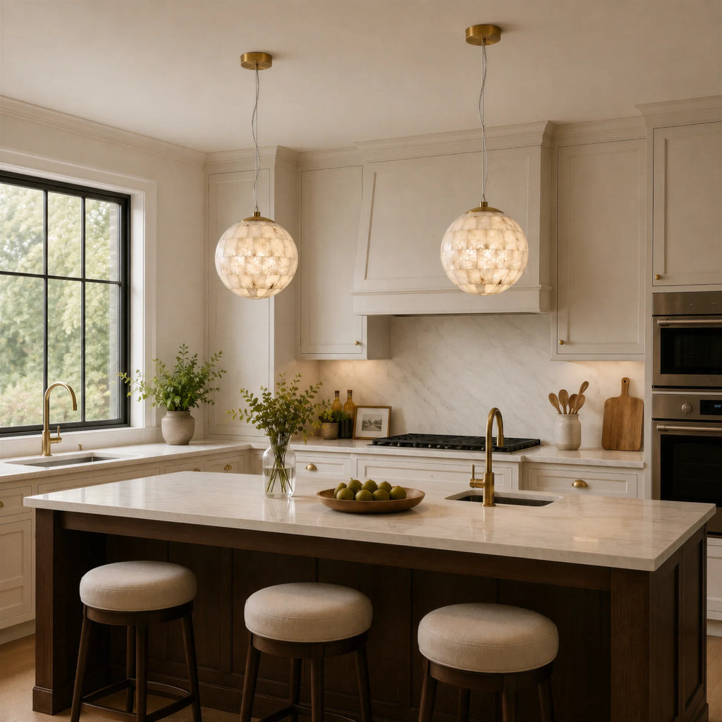 GOODNEST ORB | Alabaster Globe Pendant Light