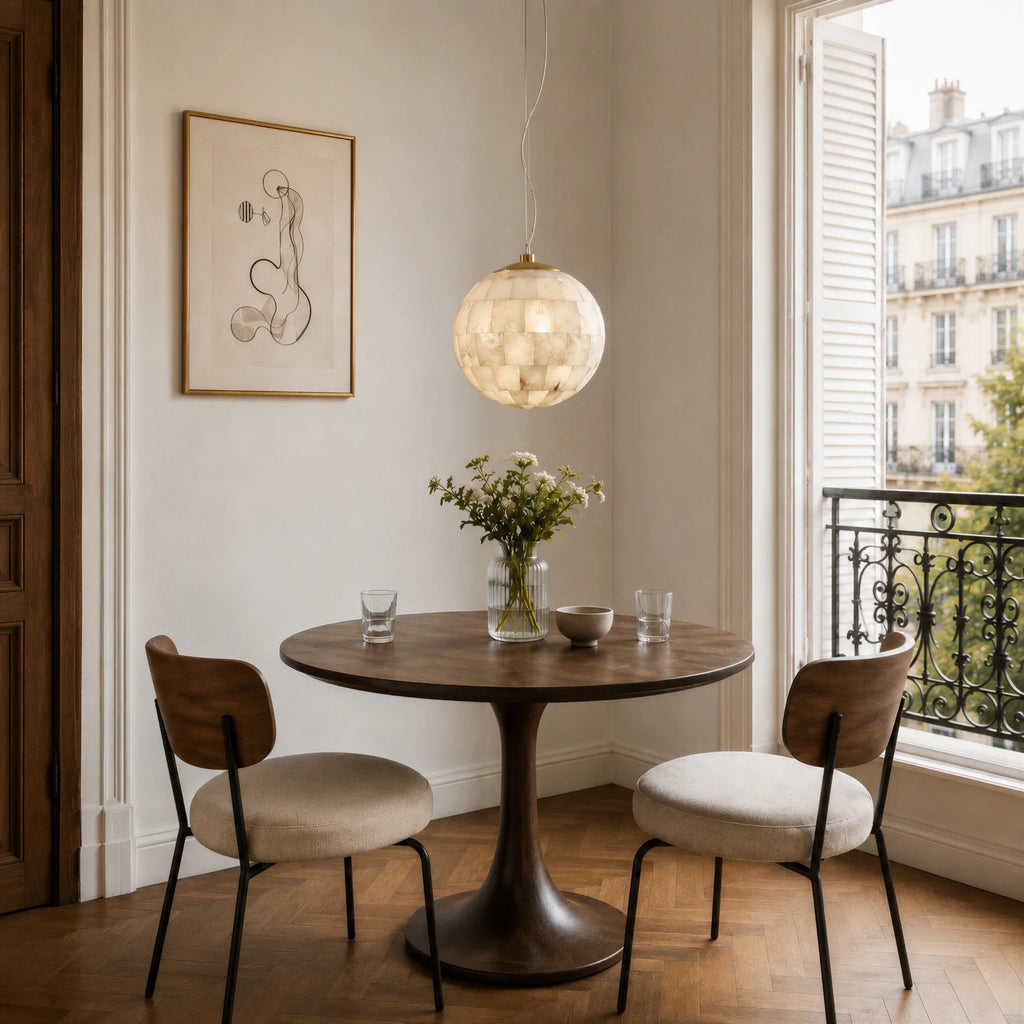 GOODNEST ORB | Alabaster Globe Pendant Light