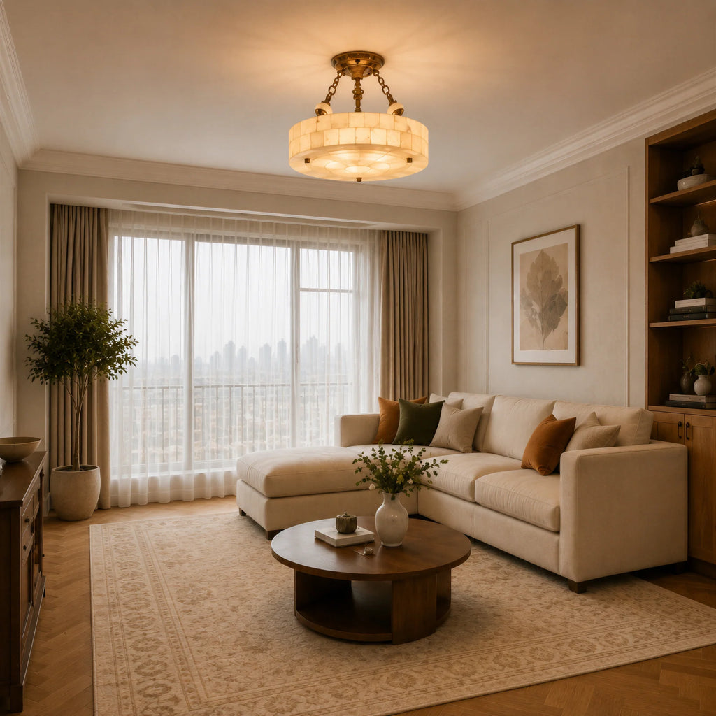 GOODNEST CHALK | Alabaster Ceiling Light
