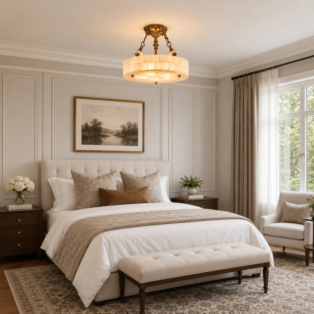 GOODNEST CHALK | Alabaster Ceiling Light