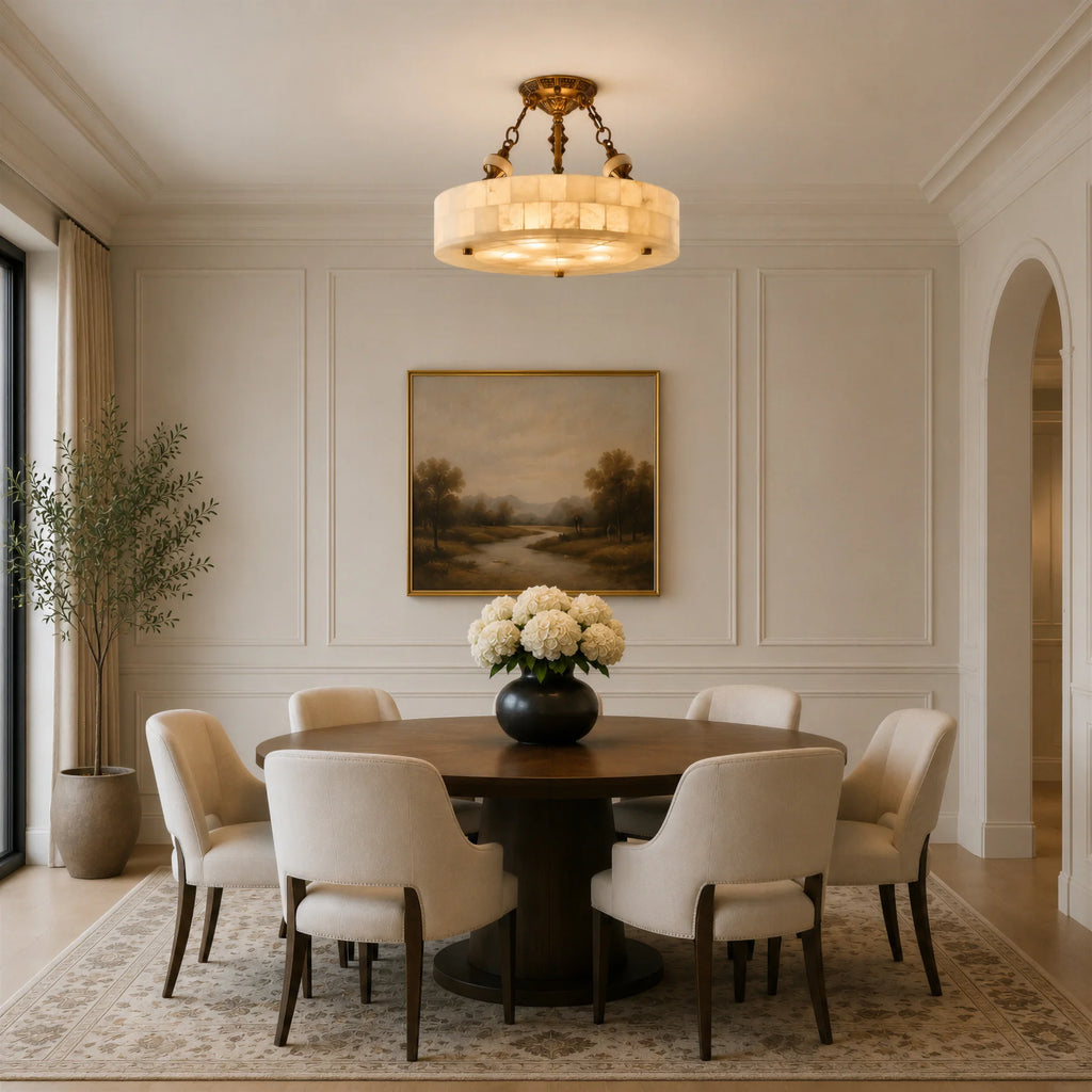 GOODNEST CHALK | Alabaster Ceiling Light