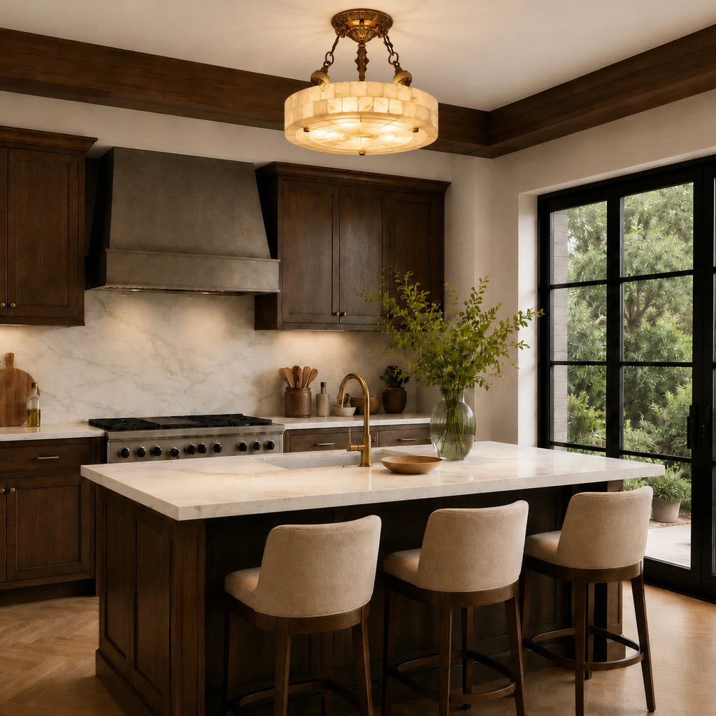 GOODNEST CHALK | Alabaster Ceiling Light