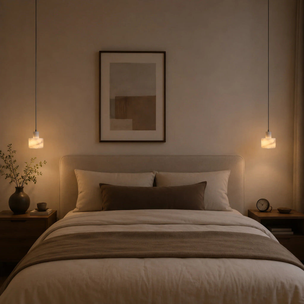 GOODNEST TAMBOUR | Alabaster Drum Pendant