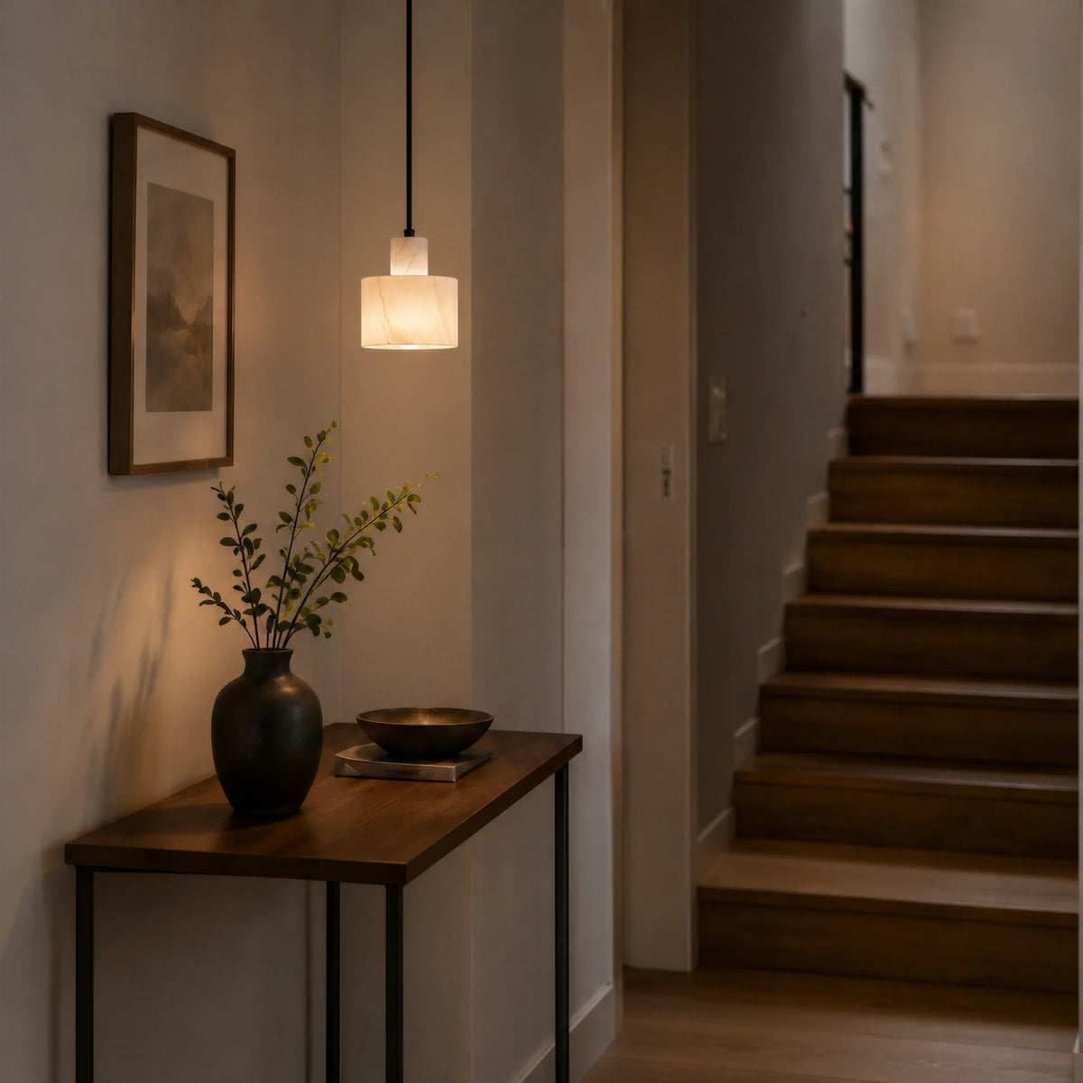 GOODNEST TAMBOUR | Alabaster Drum Pendant