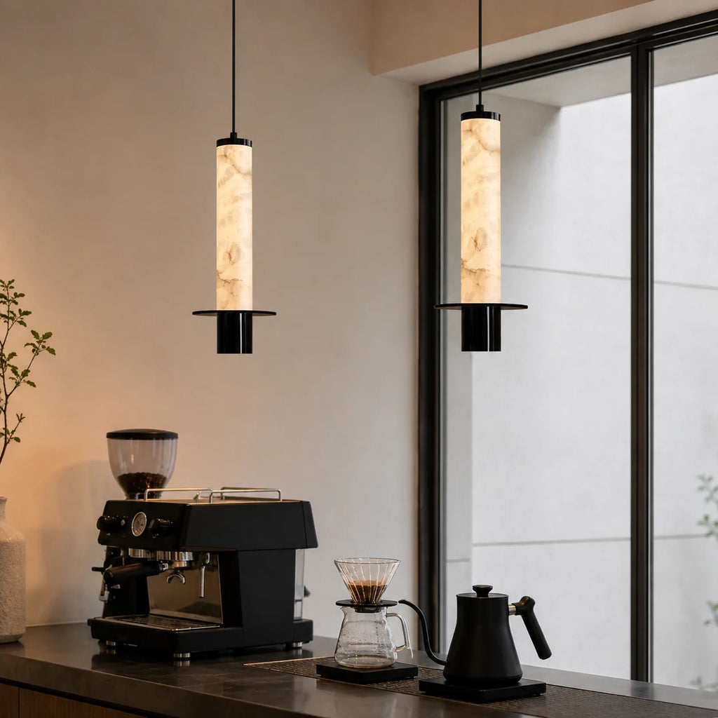 GOODNEST PLINTH | Alabaster Cylinder Pendant