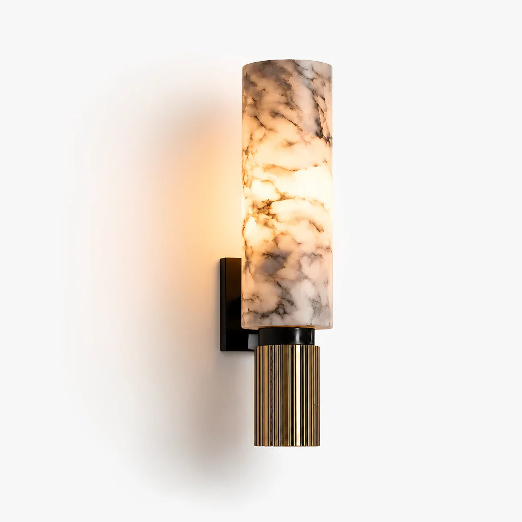 GOODNEST QUARRY | Alabaster Cylinder Wall Light