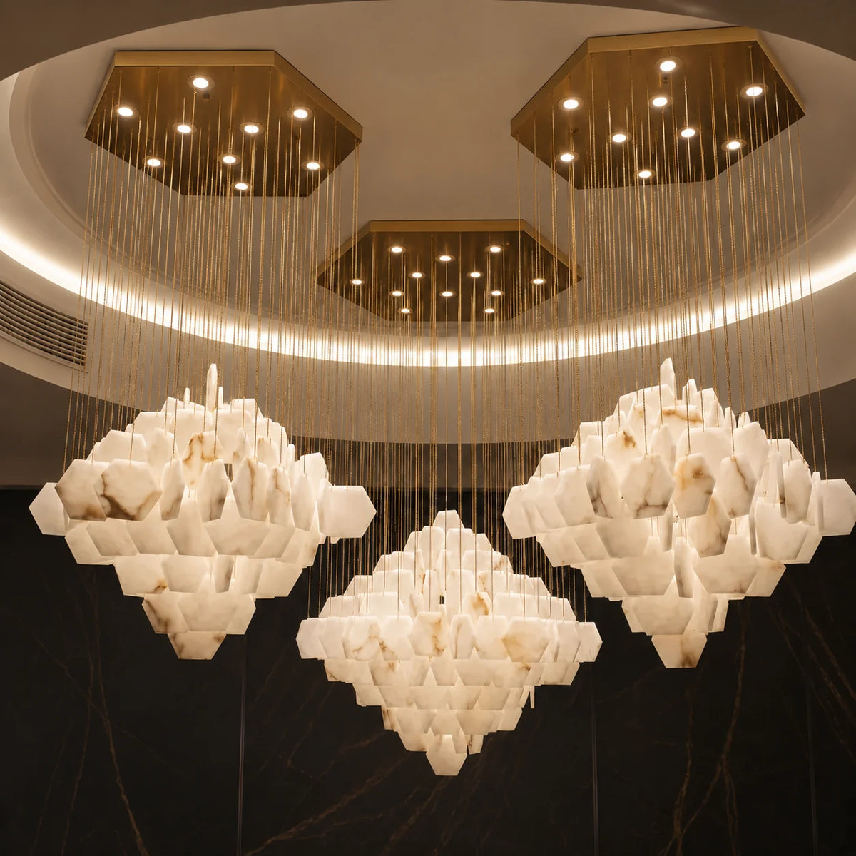 GOODNEST TORRENT | Alabaster Cascade Chandelier
