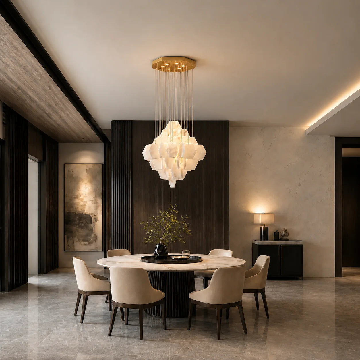 GOODNEST TORRENT | Alabaster Cascade Chandelier