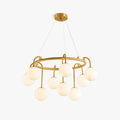 GOODNEST ATRIUM | Alabaster Globe Ring Chandelier