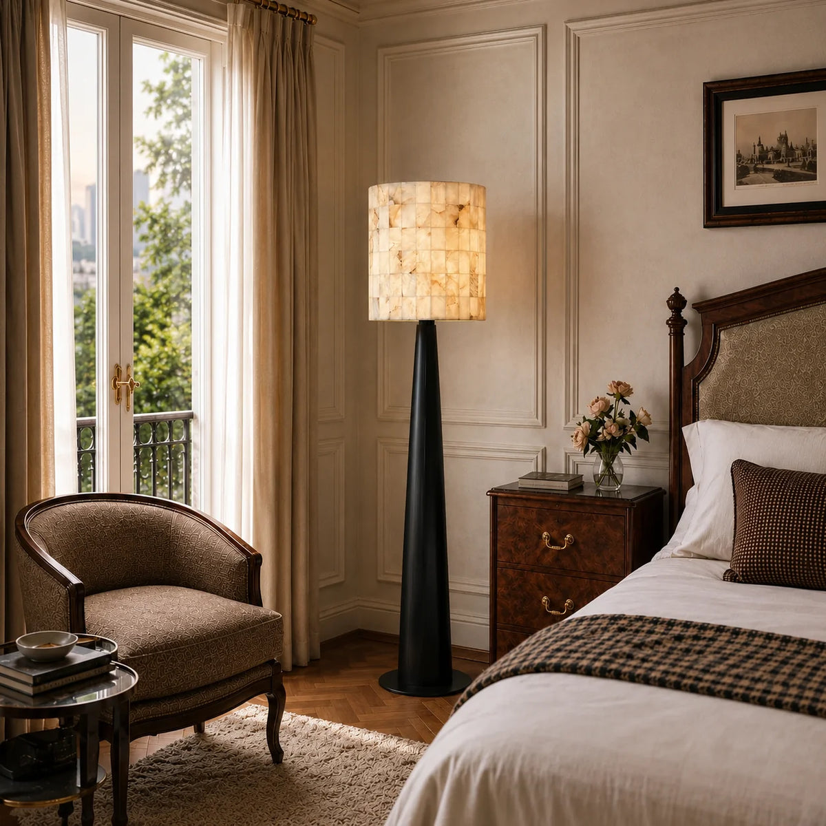 GOODNEST STRATA | Marble Effect Floor Lamp