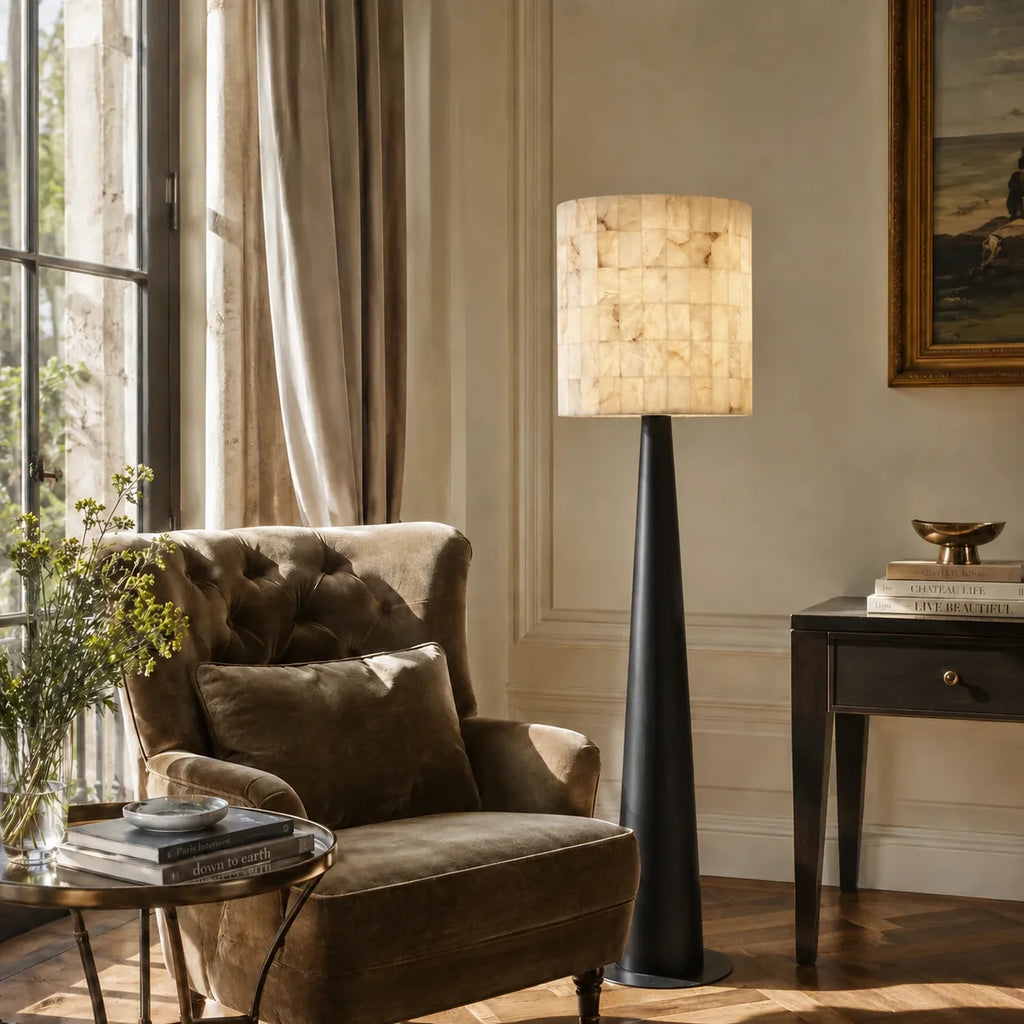 GOODNEST STRATA | Marble Effect Floor Lamp