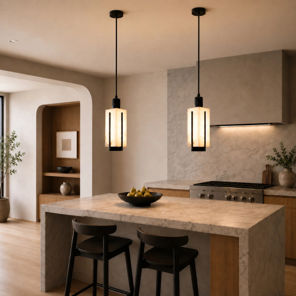 GOODNEST CANDELA | Alabaster Lantern Pendant