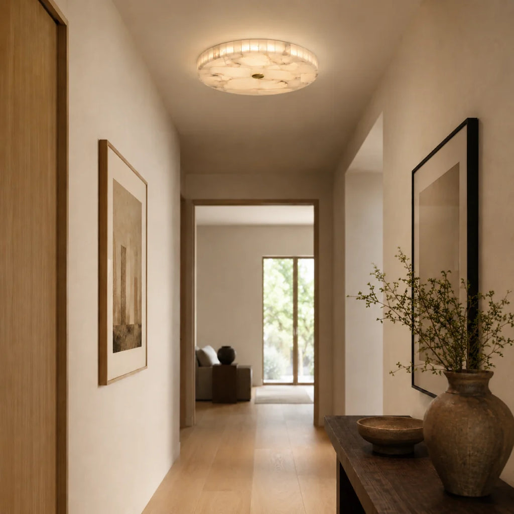 GOODNEST IVORY | Alabaster Ceiling Light