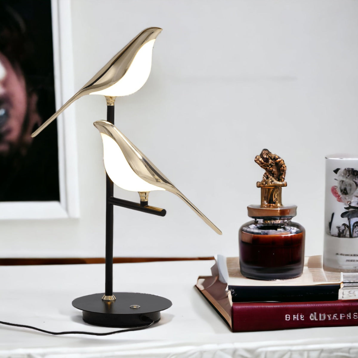 Finch Golden Bird Wall Light